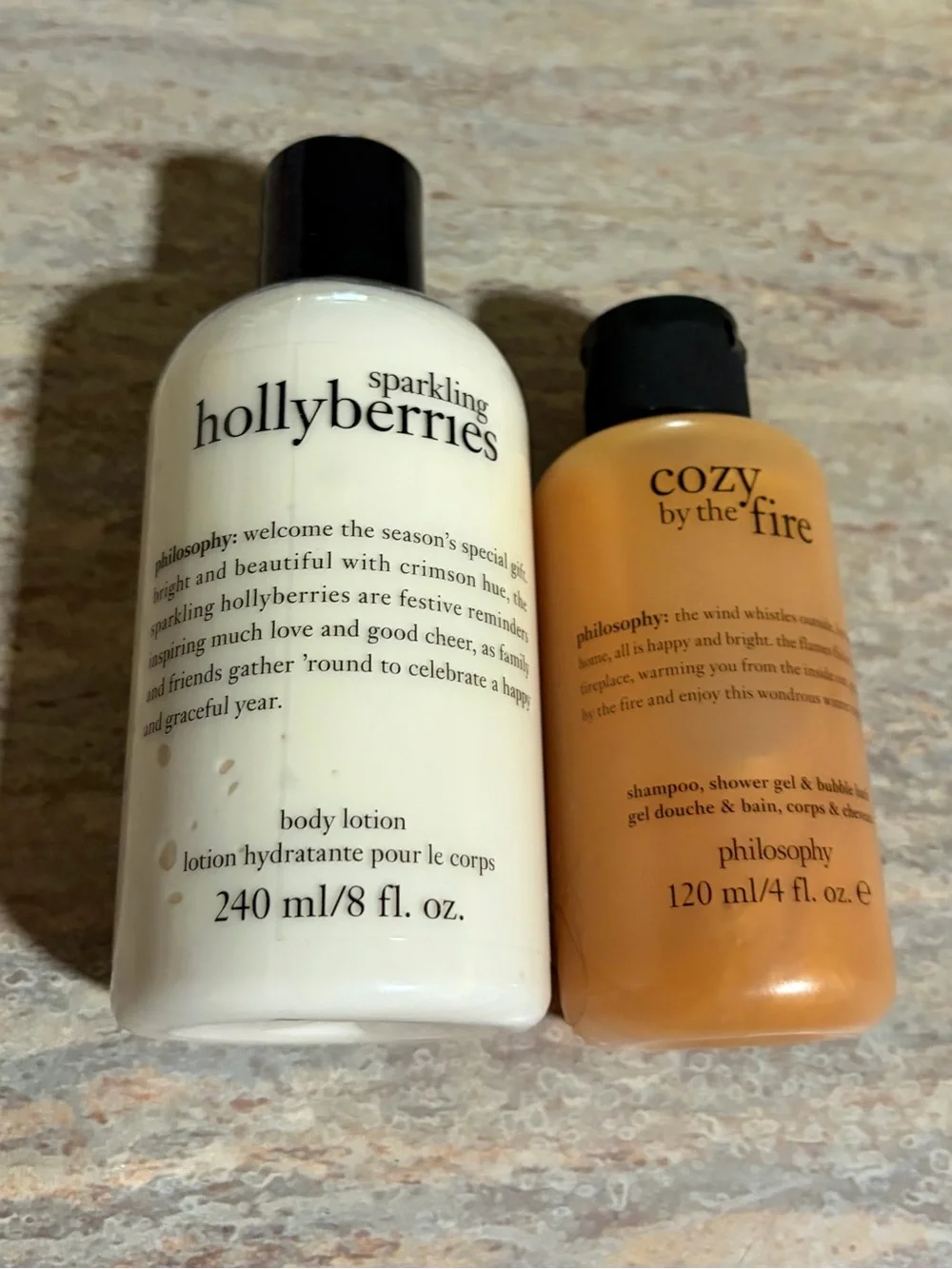 Philosophy Hollyberries Sparkling Body Lotion & Cozy by the Fire Bath Duo
